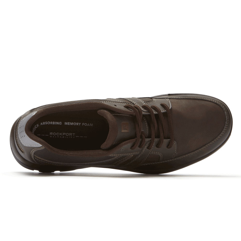 Tenis Rockport Homem Marrom - Get Your Kicks Blucher - 40159DKMF